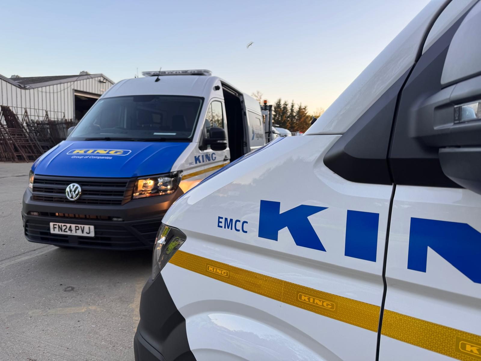 KING Highways EMCC vehicle branding detail